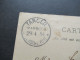 Delcampe - Reichspost 1904 Mi.Nr.9 EF Auslandspostamt Marokko AK Tanger Paysans Marocains K1 Tanger (Marocco) Deutsche Post - Marocco (uffici)