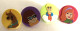 4 Badges En Caoutchouc SCOOBIDOU TM&HB - Bioscoopreclame