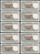 Indien - India - 10 Pieces A'5 RUPEES 1975 Pick 80r UNC (1) Letter B    (89287  - Otros – Asia