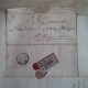 LETTRE PARIS PALAIS DU SENAT POUR ST MENGES 1852 - Storia Postale