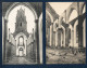 Ethe ( Virton). Inneres Der Kirche. Lot De 2 Cartes De L'église Saints-Pierre Et Paul Bombardée En Août 1914. - Virton
