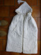 Manteau De Baptême Hiver Avec Capuche ( Burnous ) Années 1950 - Finement Brodé - 7 Scans - Battesimo