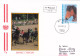 Delcampe - Austria / Oesterreich  2001 HORSES X4 COVERS FDC - Horses