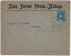 ESPAGNE/ESPAÑA 1909 Ed.248 En Sobre Con Membrete “Luis Ferrer Perez" De Málaga à Holanda - Cartas & Documentos