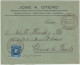 ESPAGNE/ESPAÑA 1910 Ed.248 En Sobre Con Membrete (Almacén De Relojería) De MEDINA DEL CAMPO A Suiza - Storia Postale