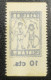 VIÑETA POLÍTICA REPUBLICANA. EDIFIL 3038 (*). 10 CTS AZUL CASA DE L' INFANT. - Spanish Civil War Labels