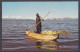 127734/ PUNO, Totora Boat On Lake Titicaca - Perú