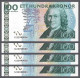 Sweden Svezia Suède Schweden 2001 4 X 100 Kronor AUNC+/-UNC Consecutive Numbers Pick 65a - Suecia