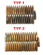 Balles Bullets Geschoss 12,7 Mm Browning .50 BMG Poids: 42 G Longueur: 58 Mm 12,7x99 12,7x107 - Armes Neutralisées