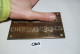 C203 Ancienne Plaque - Cuivre - BARON CHEF DES ACCISES - Administration - Coppers