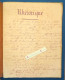 ● LUSIGNAN Vieux Cahier Manuscrit De RHETORIQUE D'un élève 47 Pages écrites Cf Photos - Belle écriture - Vienne 86 - Manuskripte