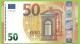 50 €uros 2017 Draghi  V014C5  VB4610165338  AUNC  Espagne - 50 Euro