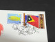 20-3-2024 (3 Y 32) COVID-19 4th Anniversary - (East) Timor Leste - 20 March 2024 (with Timor Leste Flag Stamp) - Ziekte