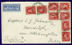 Ref 1639 - Jamaica 1937 - Airmail Cover With 8 X 1d Booklet Stamps? Canc. Runaway - Jamaïque (...-1961)