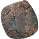 France, Henri III, Double Tournois, 1586, La Rochelle, Cuivre, TB+, Gadoury:455 - 1574-1589 Heinrich III.