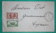 20C + 30C MARTINIQUE TARIF 50C LETTRE SAINTE THERESE POUR CAYENNE GUYANE 1937 COVER FRANCE - Covers & Documents