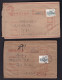 CHINA 1965 & DURING THE CULTURAL REVOLUTION Two Different Special Registered Letters - Briefe U. Dokumente