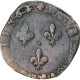 France, Henri III, Double Tournois, 1586, La Rochelle, Cuivre, TB, Gadoury:455 - 1574-1589 Henry III