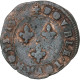 France, Henri III, Double Tournois, 1584, Tours, Cuivre, TB, Gadoury:455 - 1574-1589 Henry III