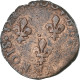 France, Henri III, Double Tournois, 1584, Tours, Cuivre, TB, Gadoury:455 - 1574-1589 Heinrich III.