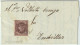 ESPAGNE/ESPAÑA 1863 Ed.58 4cu (falta El Punto Después Del 4 Y "U", "A" Y "O" Rotas) Sobre Carta De TORO A TORDESILLAS - Storia Postale