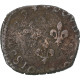 France, Henri III, Double Tournois, 1579, Cuivre, B, Gadoury:455 - 1574-1589 Henri III