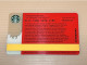 Singapore STARBUCKS Coffee Gift Card, Merlin, Set Of 1 Used Card - Singapore