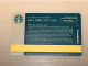 Singapore STARBUCKS Coffee Gift Card, Set Of 1 Used Card - Singapore