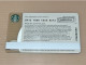 Singapore STARBUCKS Coffee Gift Card, Set Of 1 Used Card - Singapour