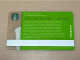 Singapore STARBUCKS Coffee Gift Card, Set Of 1 Used Card - Singapore