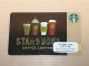 Singapore STARBUCKS Coffee Gift Card, Set Of 1 Used Card - Singapore