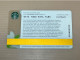 Singapore STARBUCKS Coffee Gift Card, Set Of 1 Used Card - Singapur