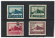 Russia 1925 Lenin Mausoleum Mi. 292A - 295A Perf. Used Og - Oblitérés