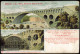 Litho AK Plauen (Vogtland) König Friedrich August-Brücke Fertig & Im Bau 1905 - Plauen