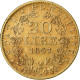 États Italiens, PAPAL STATES, Pius IX, 20 Lire, 1867, Rome, Or, TTB, KM:1382.3 - Vaticano