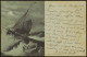 Ansichtskarte  Schiff In Not Bei Mondschein Gruss Von Der See 1903 Luna - Ferries