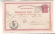 Norvège - Carte Postale De 1885 - Entier Postal - Oblit Bergen - Exp Vers Antwerpen - Valeur 15 € En......2008 - - Lettres & Documents