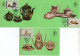 ROMANIA 1992: ROMANIAN PORCELAIN, 5 Maximum Cards - Registered Shipping! - Maximumkarten (MC)