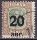 IS017D– ISLANDE – ICELAND – 1921-22 – TWO KINGS OVERP. – SG # 141 USED 9,75 € - Oblitérés