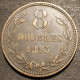 Pas Courant - GUERNESEY - 8 DOUBLES 1893 - KM 7 - GUERNSEY - Guernsey