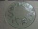 Ancien - Centre De Table En Verre Plateau Dessous De Plat Rond - Glass & Crystal