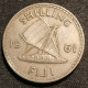 RARE - FIDJI - FIJI - 1 SHILLING 1961 - Elizabeth II - 1re Effigie - KM 23 - Fidji