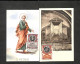 VATICAN - POSTE VATICANE - 2 Cartes MAXIMUM 1954 - S. PETRUS - Basilique Vaticane Intérieur - Cartoline Maximum