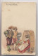 Illustration Signée ROBIDA - Le Vieux Paris - Exposition Universelle De 1900 - La Bouquetière - Robida