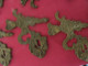 12 Antique Garniture Droite Et Gauche En Laiton - Other & Unclassified