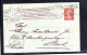 1912 ,carte Entier 10 C.  Semeuse, ,Perfin " PD " , De  " LE HAVRE " Pour La Suisse ,rare! #1551 - Brieven En Documenten