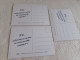 LOT DE 3 CARTES PUBLICITE POUR LA CONFEDERATION FORCE OUVRIERE (FO) - Labor Unions