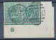 GB „COBHAM / SURREY / 208“ Superb Duplex Postmark On EVII ½d Marginal Corner Control Pair „B“ W Additional CROSS-Waterma - Used Stamps