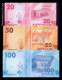 Kirguistán Kyrgyzstan Set 3 Banknotes 20 50 100 Som 2023 (2024) Pick 34-36 New Sc Unc - Kirguistán