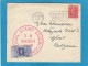 LETTRE DE LONDRES, AVEC VIGNETTE ET CACHET "NATIONAL STAMP EXHIBITION 1947",POUR GAND. - Cartas & Documentos